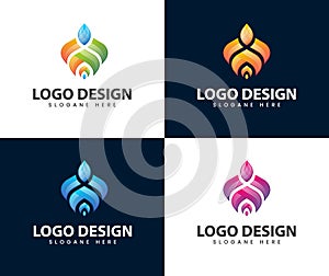 Turtle logo abstract design vector template