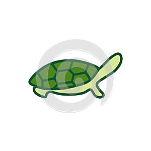 Turtle logo design. Animal icon illustration,