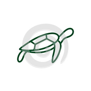 Turtle logo design. Animal icon illustration,