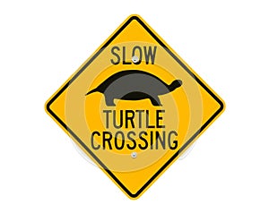 Turtle Road Crossing Sign