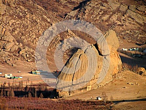 The Turtle rock in Terejl National Park