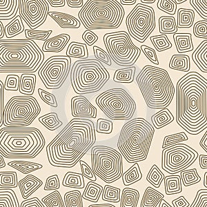 Turtle seamless pattern. Brown and beige tortoise. Terrapin wallpaper.