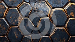 Turtle shell texture with copy space. Close-up turtle pattern. Reptile shell design. Detailed turtle shell close-up.