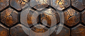 Turtle shell texture with copy space. Close-up turtle pattern. Reptile shell design. Detailed turtle shell close-up.