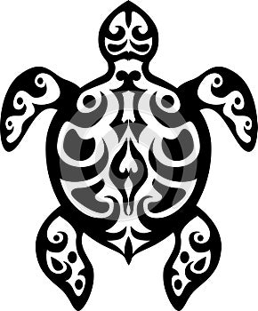Turtle tattoo tribal