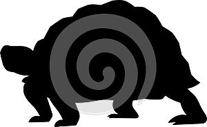 turtle vector silhouette black