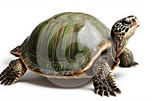 Turtle on a white background, for cutting and pasting.