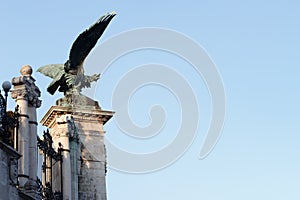 Turul bird in the Royal Castle, Budapest