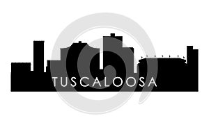 Tuscaloosa skyline silhouette. photo