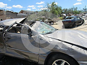 TUSCALOSA, USA 28 APRIL 2011, damage of the devastating Tornado