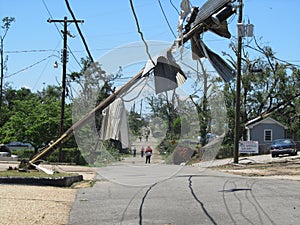 TUSCALOSA, USA 28 APRIL 2011, damage of the devastating Tornado