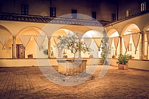 Tuscan backyard in Pienza, Italy