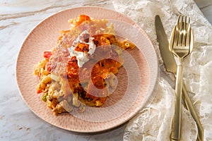 Tuscan Chicken Mac Cheese