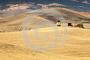 Tuscan countryside after sunrise, Tuscany, Italy