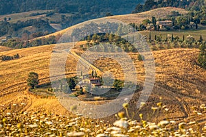 Tuscan Farm Countryside Scenery