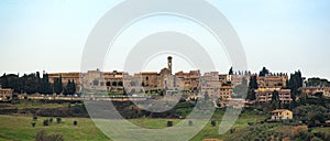 Tuscan landscape with ancient buildings of Barberino Val D`elsa. photo