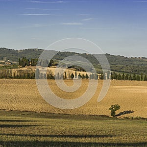 Tuscan landscape in autumn