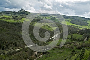 Tuscan landscape Siena hills