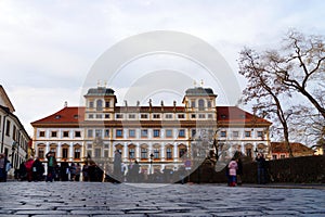 Tuscan palace at Hradcany Square, Prague, Czech Republic