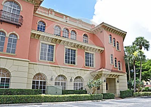 Tuscan Pink Office Building in Naples Florida