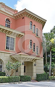 Tuscan Pink Office Building in Naples Florida