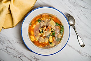Tuscan Sausage Gnocchi Bean Soup