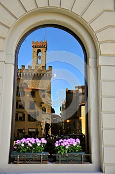Tuscan window in Florence, Italy