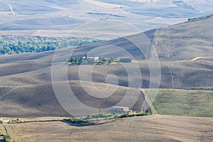 Tuscany autumn landscape