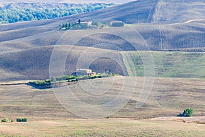 Tuscany autumn landscape