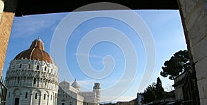 Tuscany, baptistry tourist Pisa in Italy