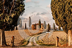 Tuscany - Country Villa At Sunset