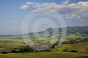 Tuscany farm landscape