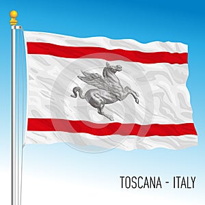 Tuscany, flag of the region, Italy