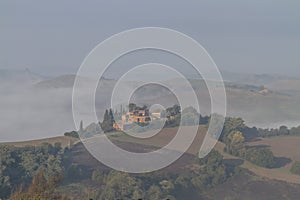 Tuscany fog