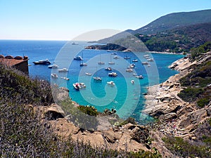 Italy, Tuscany, Giglio Island, The Cannelle Beach