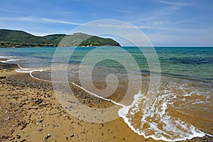 Tuscany, Italy, the beach at Baratti gulf