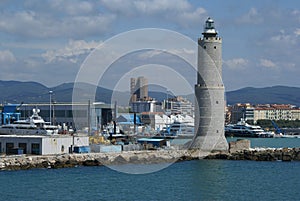 Tuscany Italy: Lighthouse in the Port of Livorno, Tuscany Italy