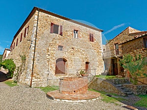 tuscany italy old house building made of bricks