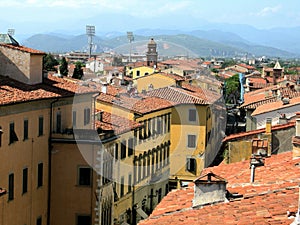 Tuscany Italy town scene