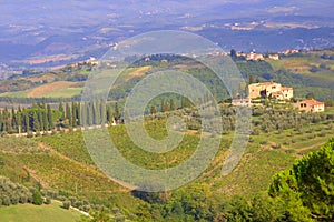 Tuscany landscape - italy photo