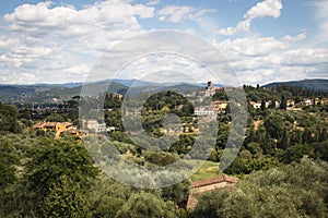 Tuscany landscape near Florence, Italy