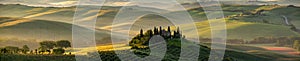 Tuscany - Landscape panorama, hills and meadow, Toscana - Italy