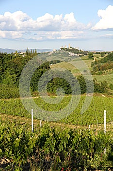 Tuscany landscape with San Gimignano