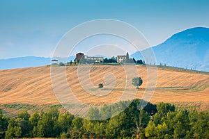 Tuscany landscape in Val d'Orcia