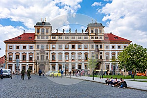 Tuscany Palace on Hradcany square, Prague, Czech Republic
