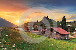 Tusheti National Park mountain village towers