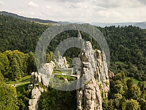 Tustan fortress - archeological and natural monument of national significance in Urych