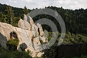 Tustan fortress - archeological and natural monument of national significance in Urych