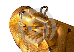 Tutankhamen`s Coffin in Egyptian photo