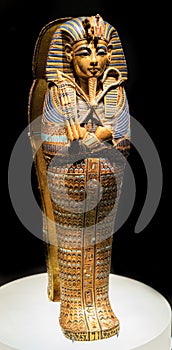 Tutankhamun Gold and jewels Canopic jar photo